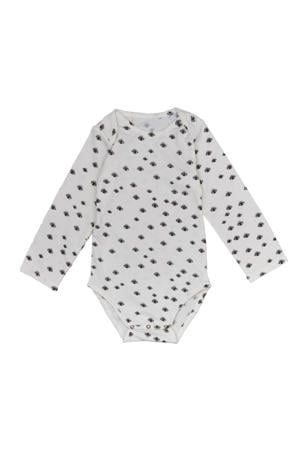 romper met print wit/zwart