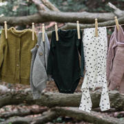 thumbnail: WildWood romper met stip print donkergroen