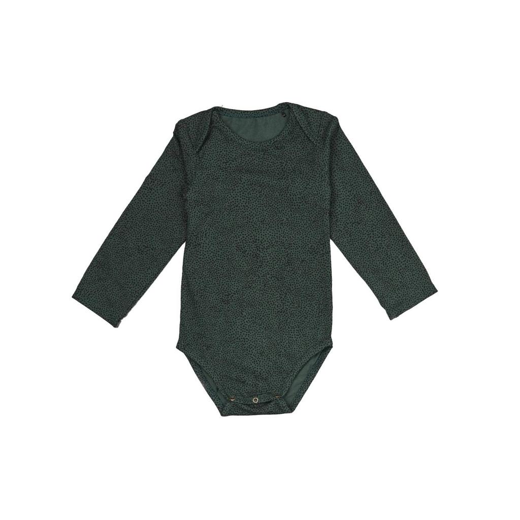 WildWood romper met stip print donkergroen