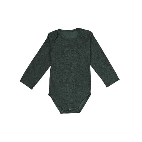 WildWood romper met stip print donkergroen afbeelding