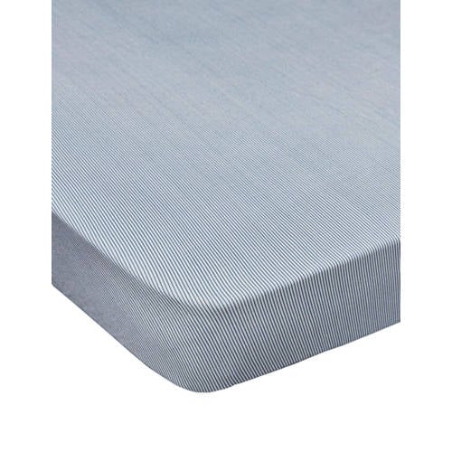 WildWood katoenen baby wieg hoeslaken French Summer Stripes 40x80cm afbeelding