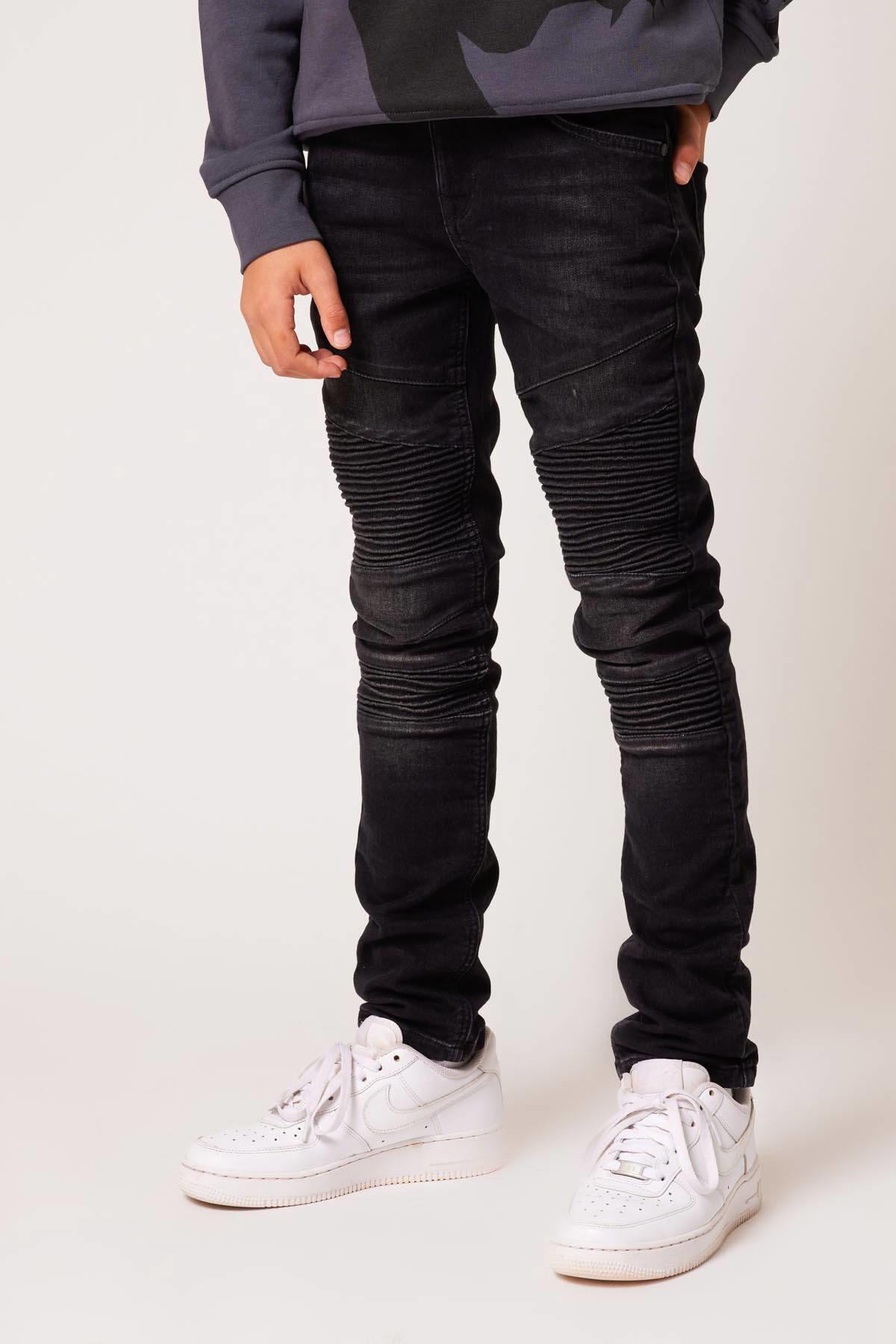 Boer Oswald spiegel CoolCat Junior skinny jeans Koen black | wehkamp
