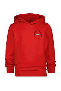 Rode jongens Raizzed hoodie Norton van sweat materiaal met backprint, lange mouwen en capuchon