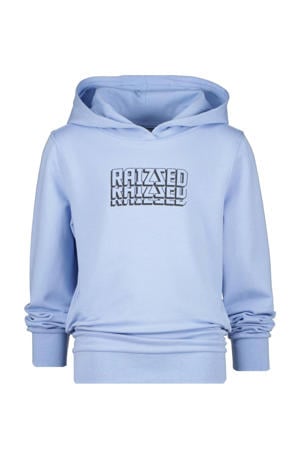 hoodie Nobres met logo lichtblauw
