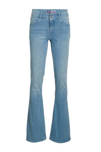 Lichtblauwe meisjes Raizzed flared jeans Melbourne stone van stretchdenim met regular waist en rits- en knoopsluiting