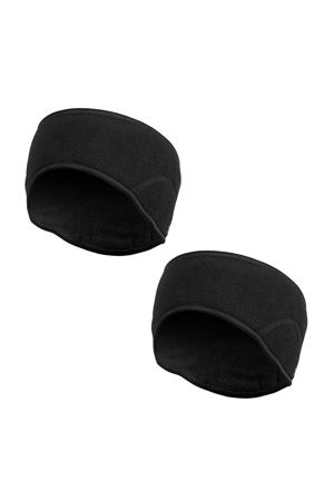 thermo hoofdband - set van 2 zwart