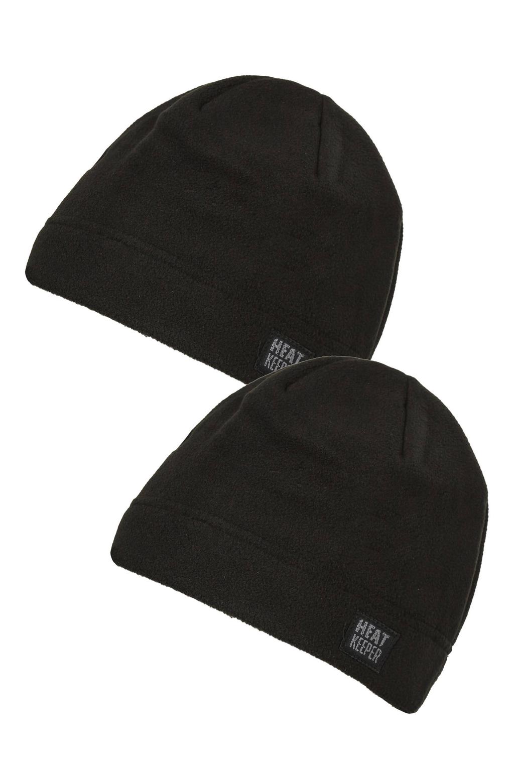 Heatkeeper thermo muts - zwart (set van 2)