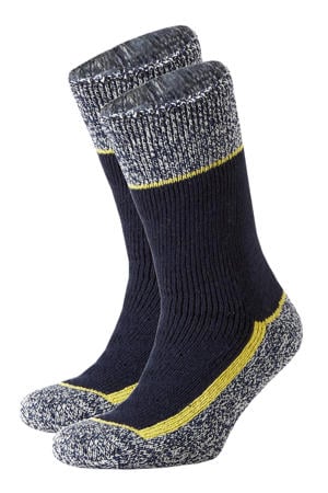 thermo sokken - set van 2 donkerblauw