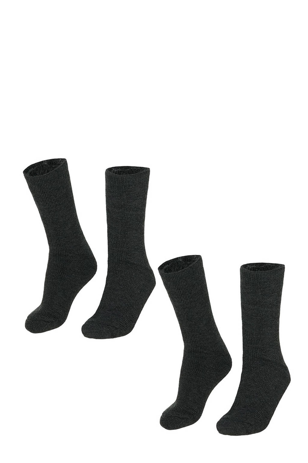Heatkeeper thermo sokken - set van 2 antraciet, Antraciet