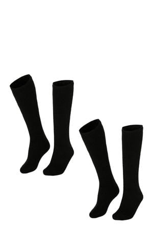thermo sokken - set van 2 zwart