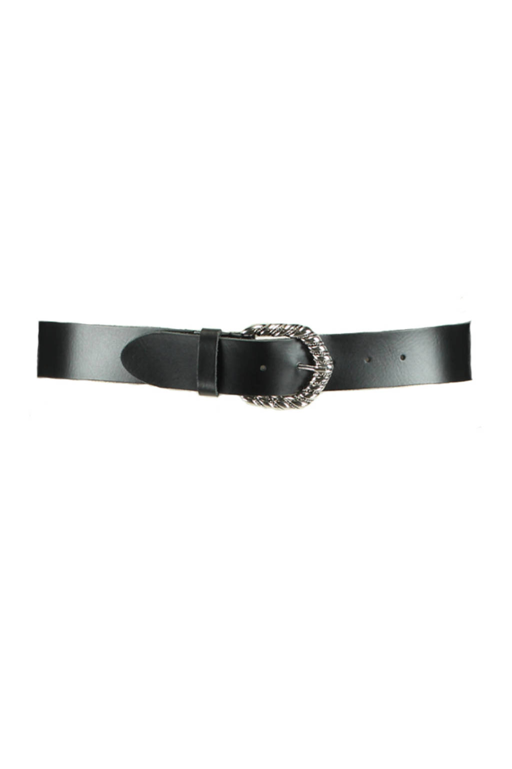 America Today leren riem Avril zwart, Zwart