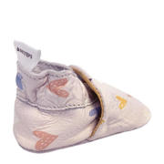 thumbnail: Babysteps Boho Hearts leren babyslofjes met hartjes roze
