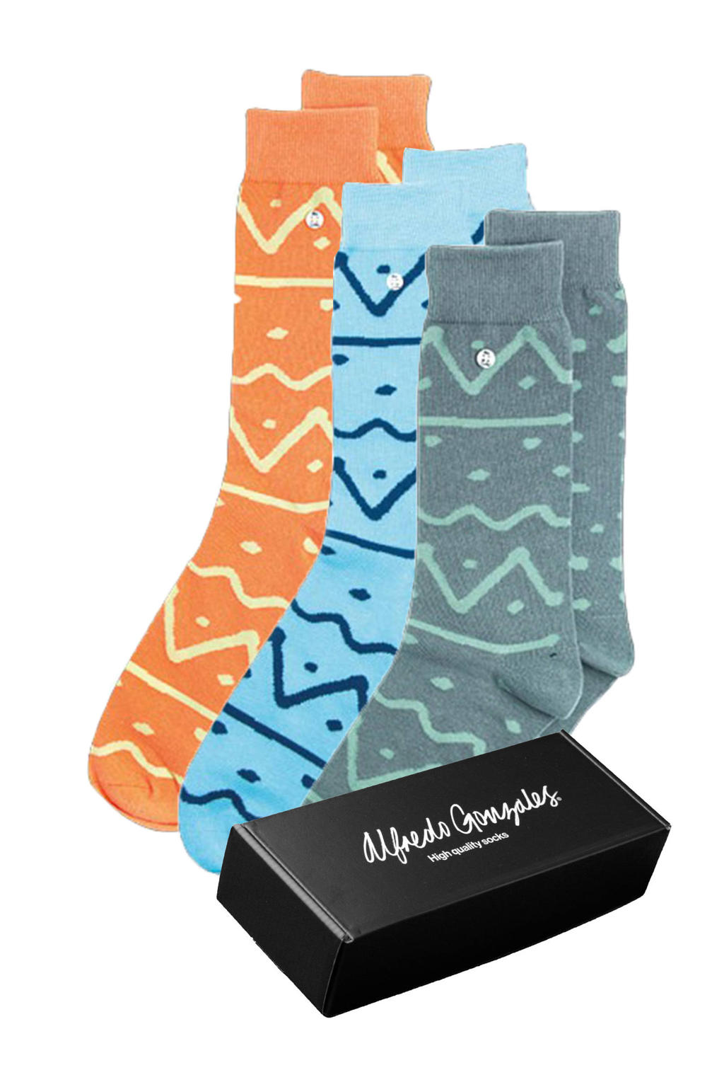 Alfredo Gonzales giftbox sokken Tribe - set van 3 multi