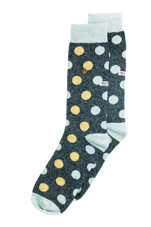 sokken Twisted Wool Dots groen/geel