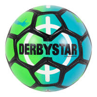 Derbystar Senior  voetbal groen/blauw/zwart maat 5, Groen/blauw/zwart