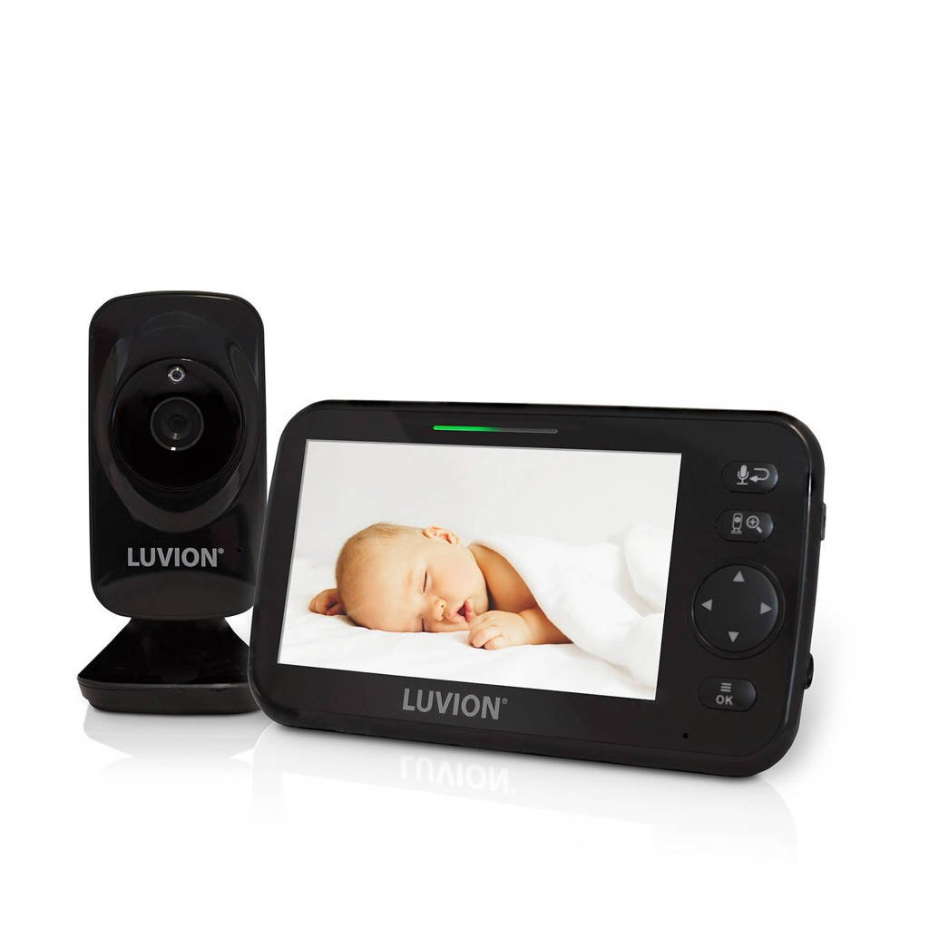 Luvion Icon Deluxe babyfoon met camera en 5" kleurenscherm zwart