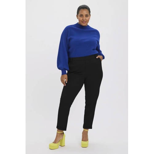 VERO MODA CURVE straight fit pantalon VMMAYA zwart afbeelding