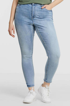 high waist skinny jeans VMSOPHIA light denim