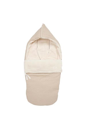 Oslo teddy buggy voetenzak sand/pebble