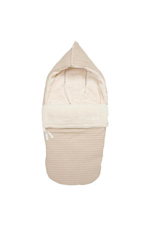 Oslo teddy buggy voetenzak sand/pebble