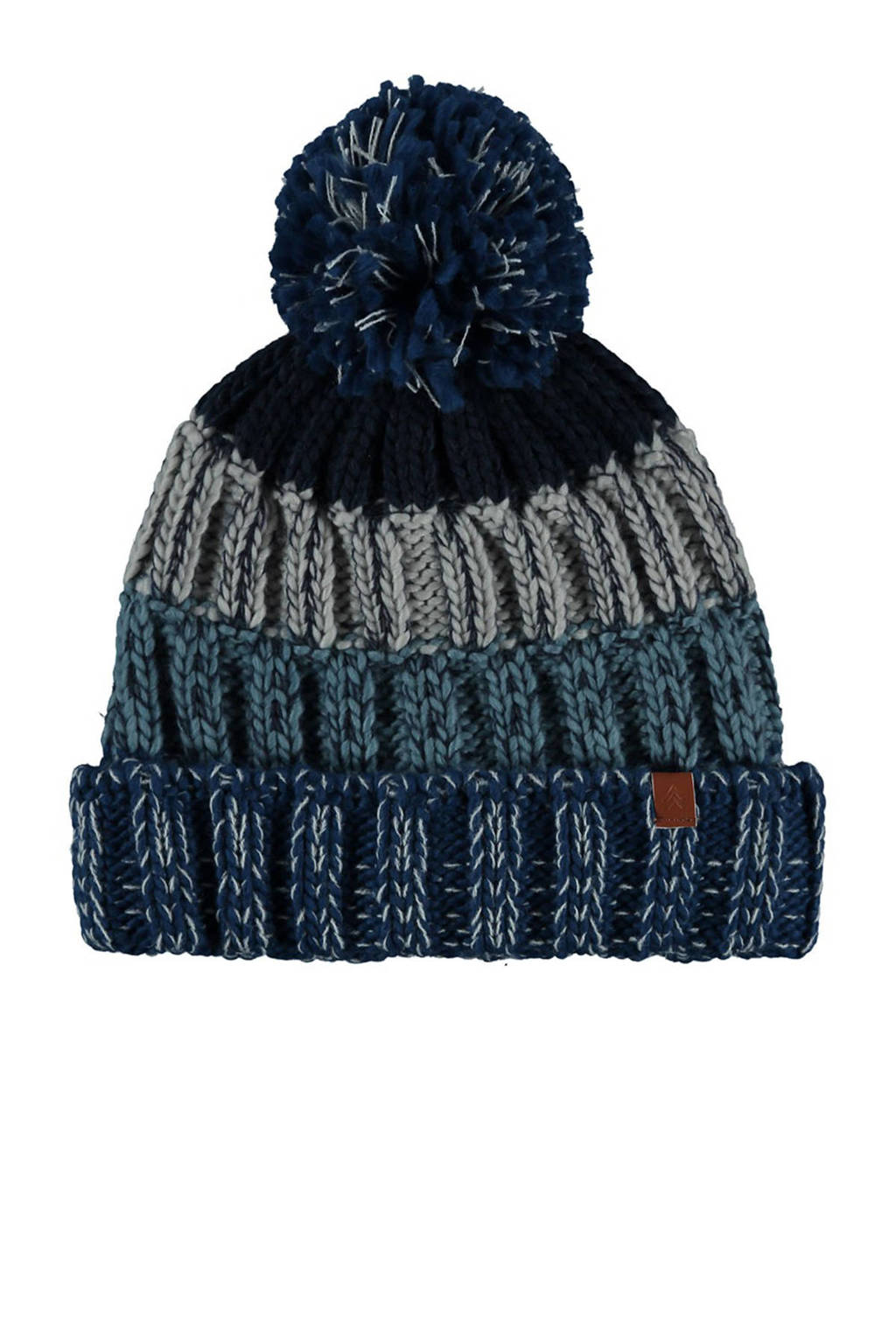 Sarlini gestreepte muts blauw, Blauw multi