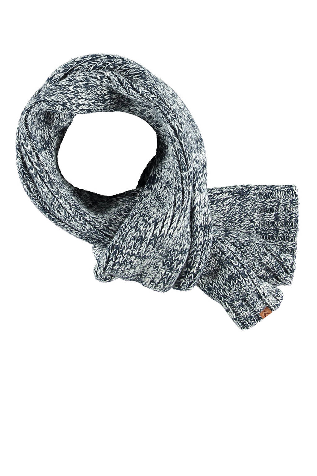 Sarlini sjaal gemeleerd blauw, Blauw multi
