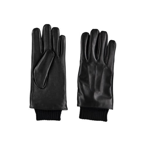 Sarlini leren handschoenen zwart