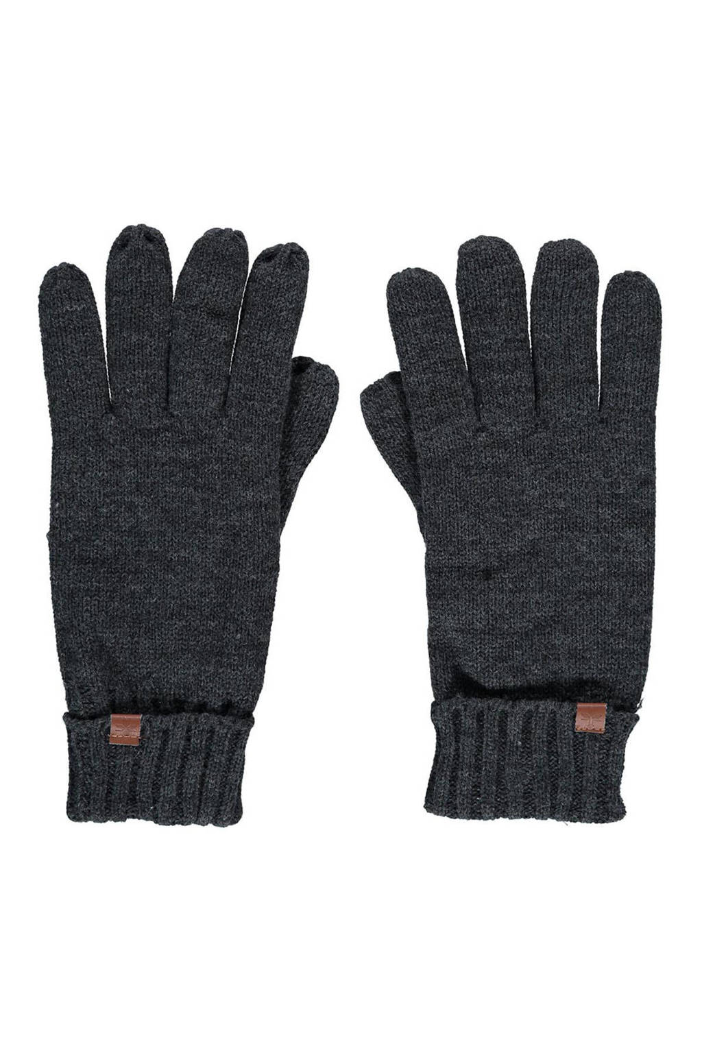 Sarlini handschoenen gemeleerd antraciet, Antraciet