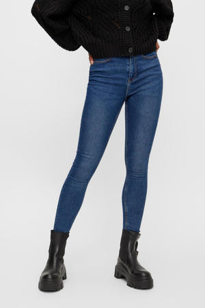 high waist skinny jeans PCHIGHFIVE medium blue