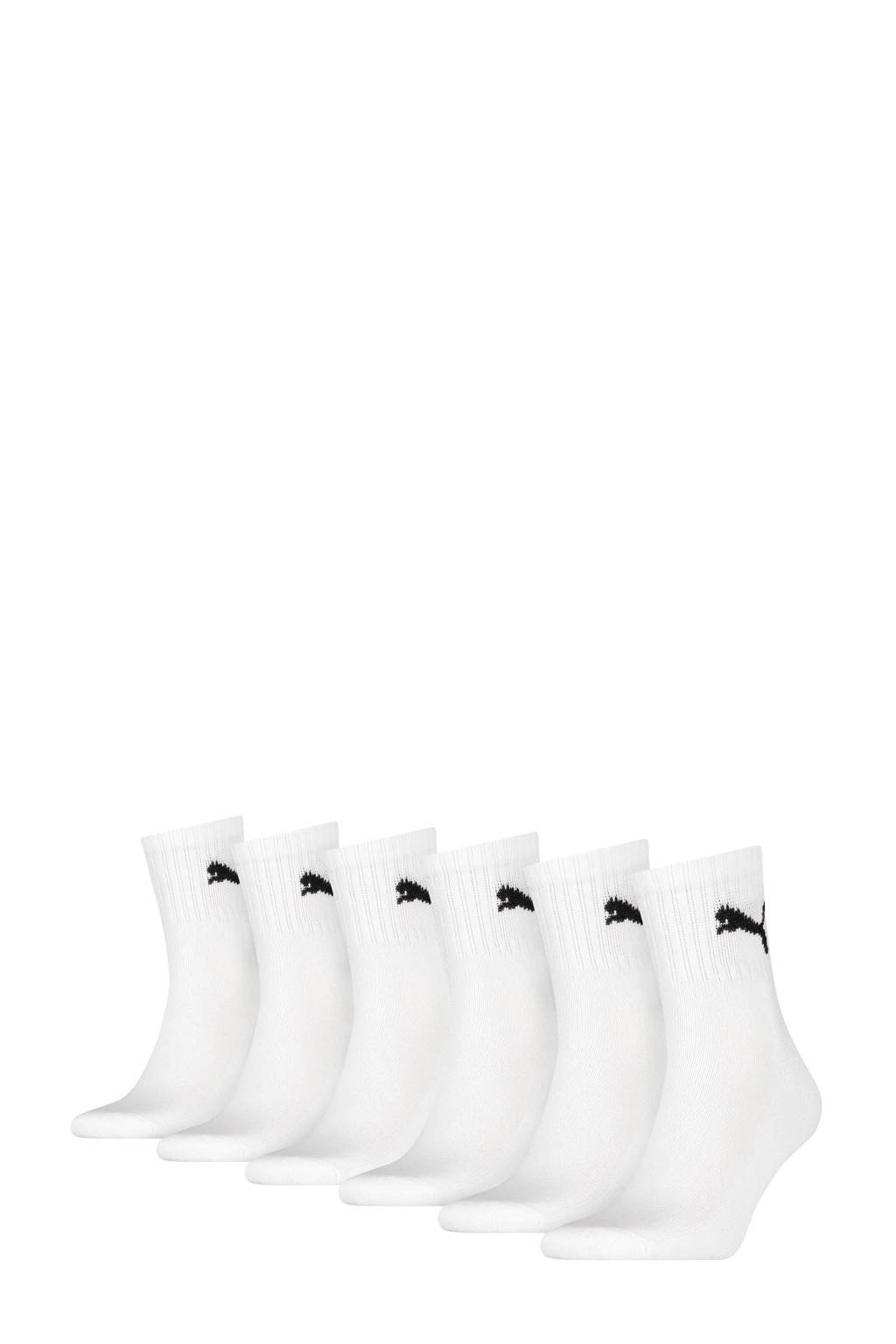 Puma sokken - set van 6 wit, Wit