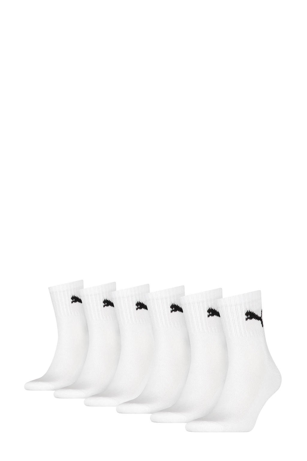 Puma sokken - set van 6 wit