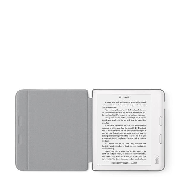 Raad eens maak het plat Tips Kobo LIBRA 2 Sleepcover Case e-reader beschermhoes (grijs) | wehkamp