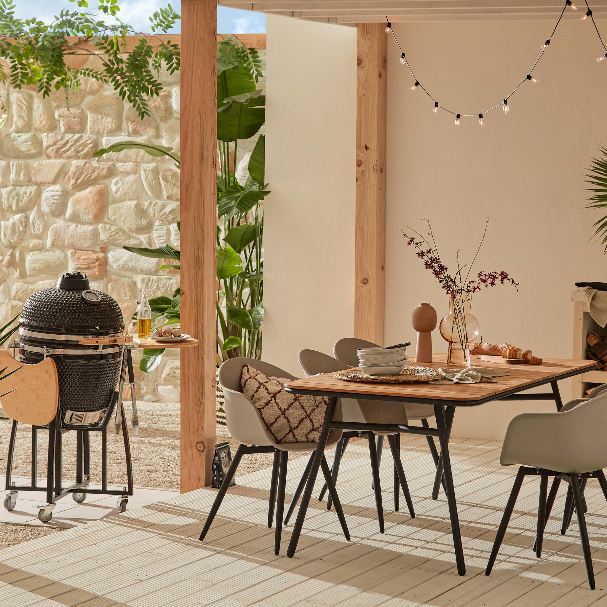 Wehkamp Home teak tuintafel Lombok (180x90 cm) - Afbeelding 8