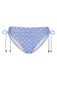 Cyell high waist bikinibroekje Just Dot lichtblauw/wit