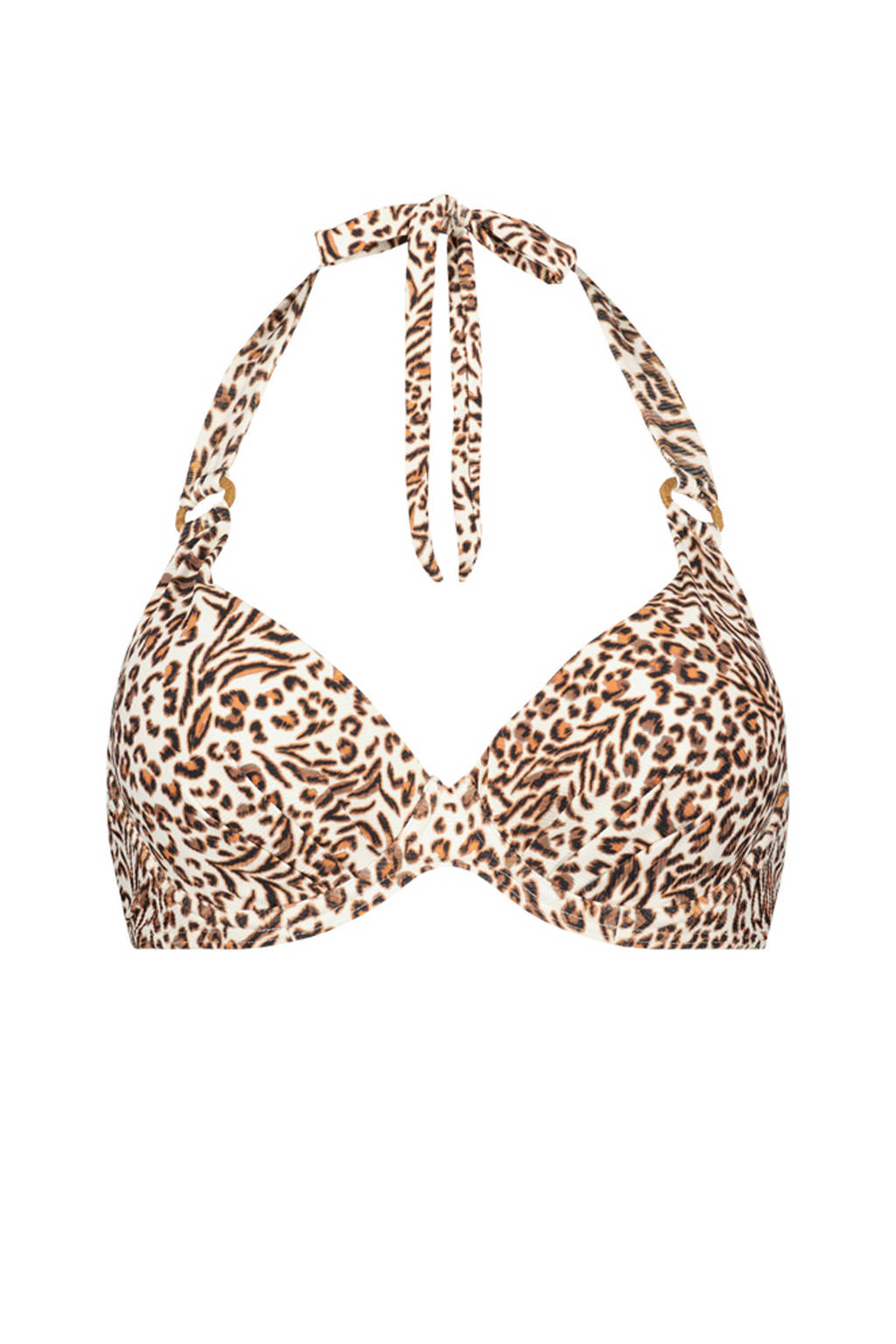 Cyell beugel bikinitop Leopard Love bruin/ecru