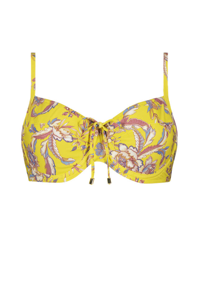 Aanvankelijk parfum hiërarchie Cyell niet-voorgevormde beugel bikinitop Bali Batik geel/blauw/roze |  wehkamp