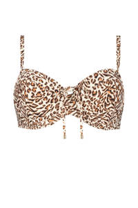 Cyell beugel bikinitop Leopard Love bruin/ecru