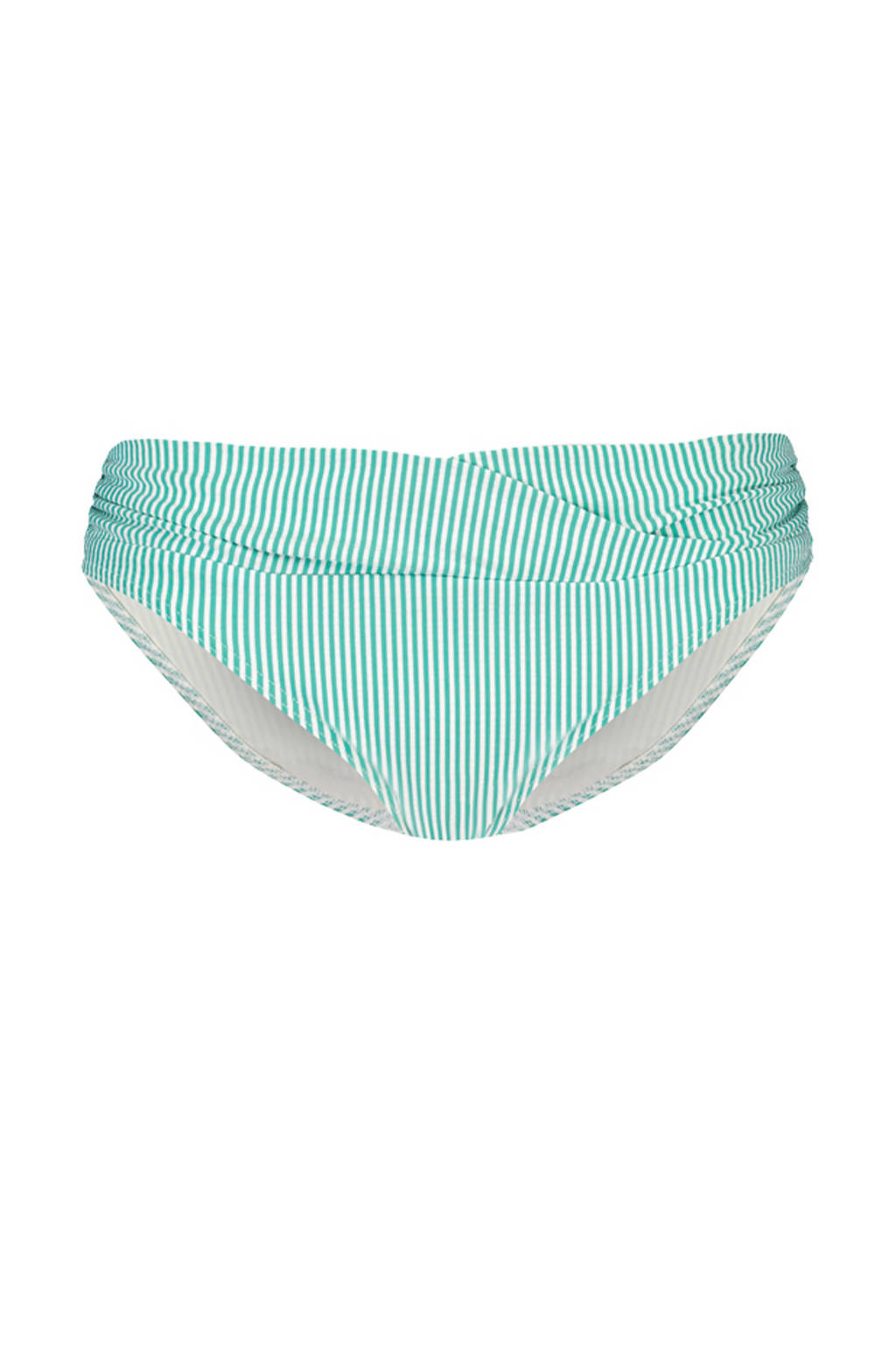 Cyell gestreept bikinibroekje Sunny Vibes groen/wit