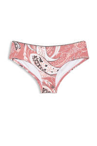 ESPRIT Women Beach hipster bikinibroekje met paisley print roze/wit