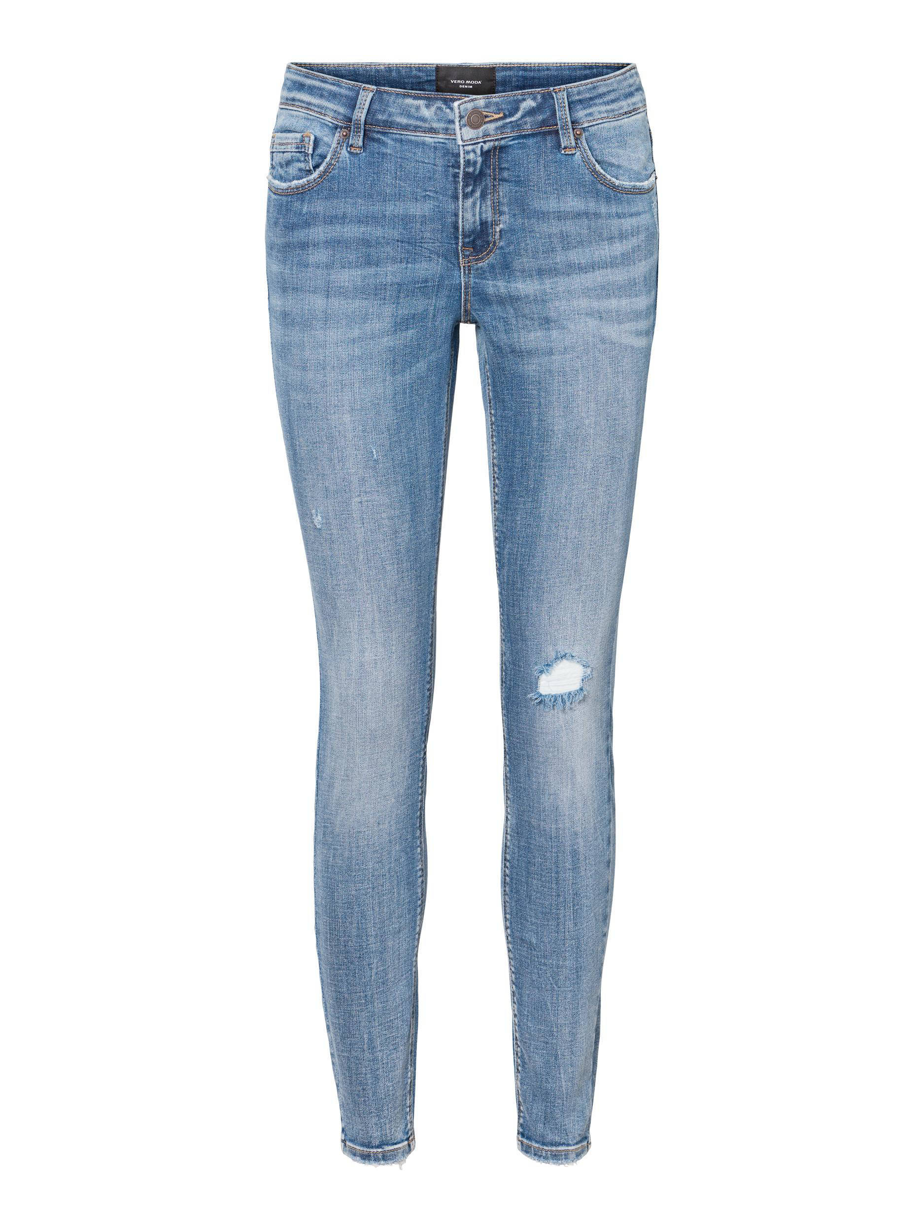 Low waist skinny jeans VMLYDIA medium blue denim wehkamp Dames Kleding Broeken & Jeans Jeans Skinny Jeans 