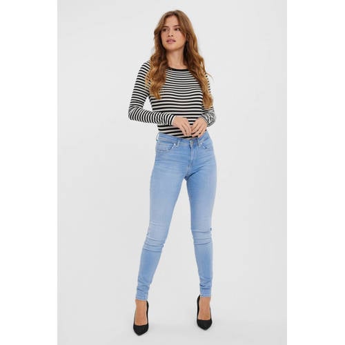 VERO MODA slim fit jeans VMLUX light blue denim afbeelding