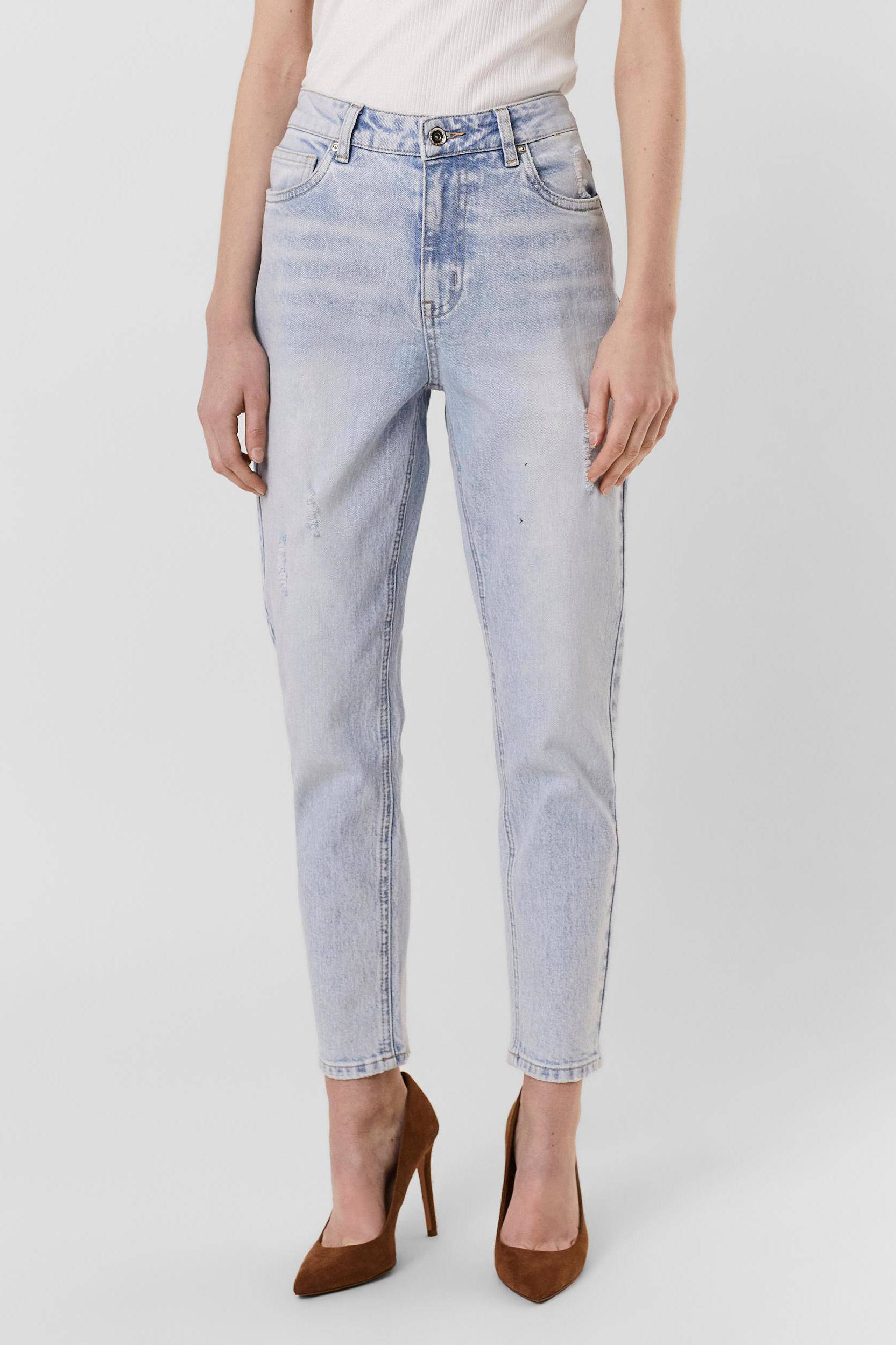 VERO MODA high waist straight fit jeans VMBRENDA light denim | wehkamp