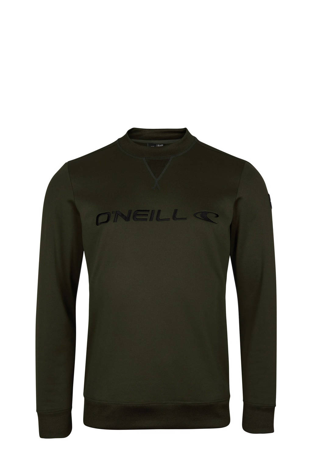 Groene heren O'Neill outdoor sweater Rutile van polyester met lange mouwen en ronde hals