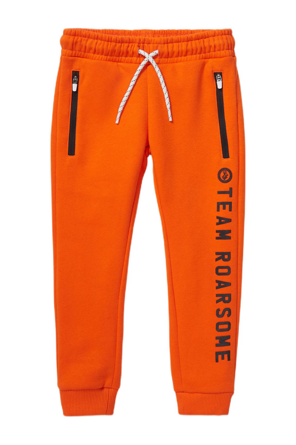 C&A regular fit joggingbroek met tekst oranje 34 inch, Oranje