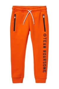 C&A regular fit joggingbroek met tekst oranje 34 inch, Oranje