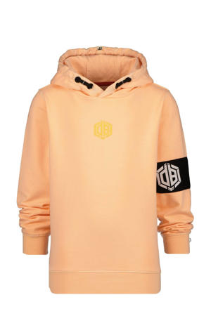 hoodie Nasono met logo zacht oranje