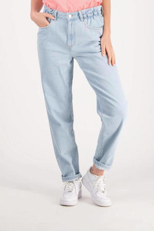 high waist regular fit jeans Aurora light blue stone