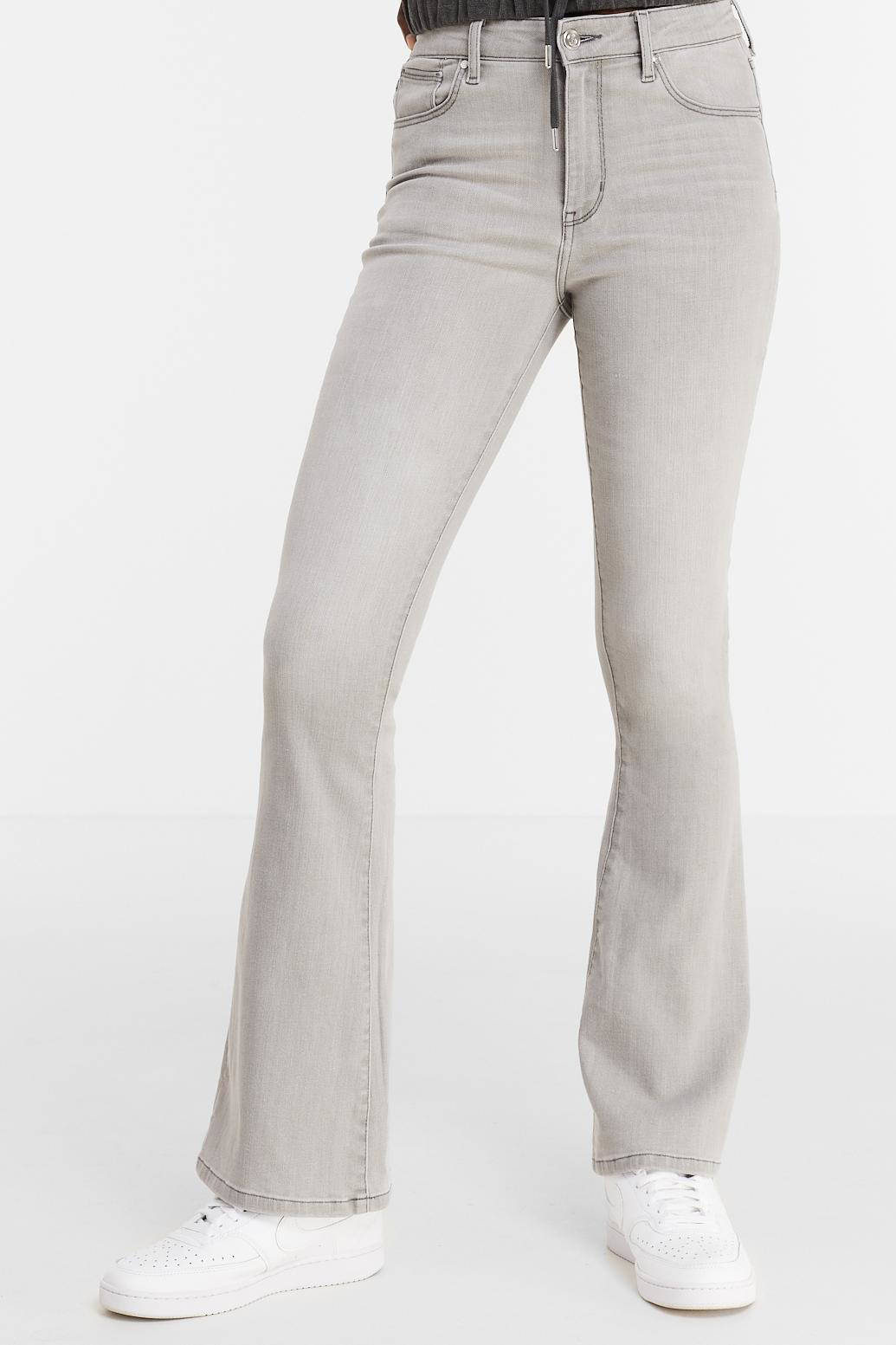 Raizzed high waist flared jeans Sunrise light grey stone | wehkamp