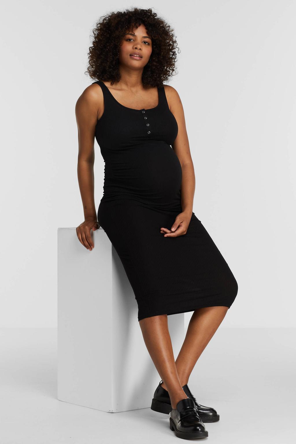 PIECES Maternity zwangerschapsjurk PMKITTE zwart