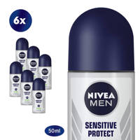 NIVEA MEN Sensitive Protect deodorant roller - 6 x 50 ml - voordeelverpakking